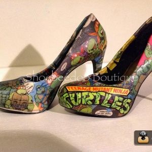 TMNT heels size 10 like 9, 4inch heel